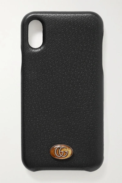 Gucci Embellished Textured-leather Iphone X And Xs Case