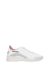 DSQUARED2 551 SNEAKERS IN WHITE LEATHER,11186580