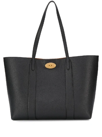 Mulberry Bayswater Twist-lock Fastening Tote In Black  