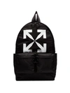 OFF-WHITE BLACK AND WHITE ARROW PRINT BACKPACK