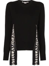 STELLA MCCARTNEY LOGO INSERT WOOL SWEATER