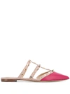 Valentino Garavani Rockstud Mules In Pink