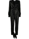 IN THE MOOD FOR LOVE AMBER SEQUINNED JUMPSUIT