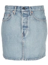 Wardrobe.nyc Wardrobe. Nyc Denim Mini Skirt In Blue