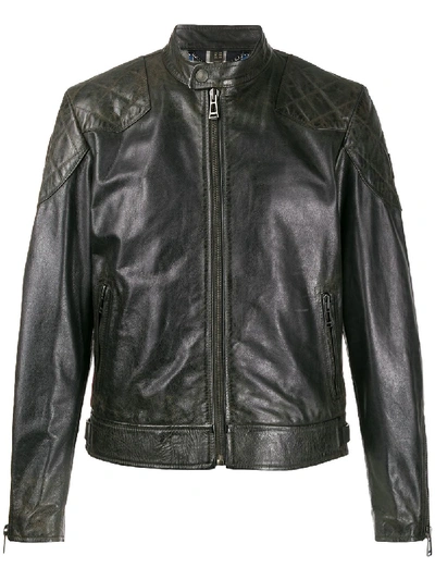 Belstaff Outlaw Leather Jacket In 黑色