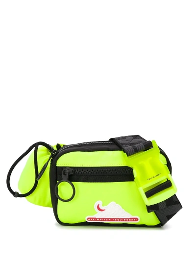 Off-white Equipment-logo Nylon Cross-body Bag In Yellow