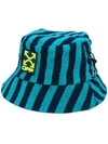 OFF-WHITE TOWEL BUCKET HAT PETROL BLUE NO COLOR