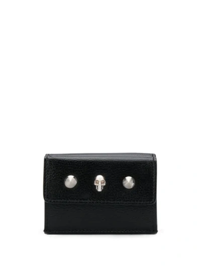 Alexander Mcqueen Skull Mini Wallet In Black