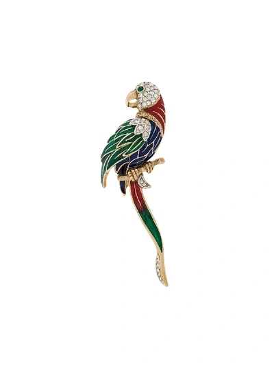 Pre-owned Susan Caplan Vintage 1980s Attwood & Sawyer Brooch In 金色