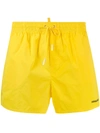 Dsquared2 Icon Print Swim Shorts In 黄色