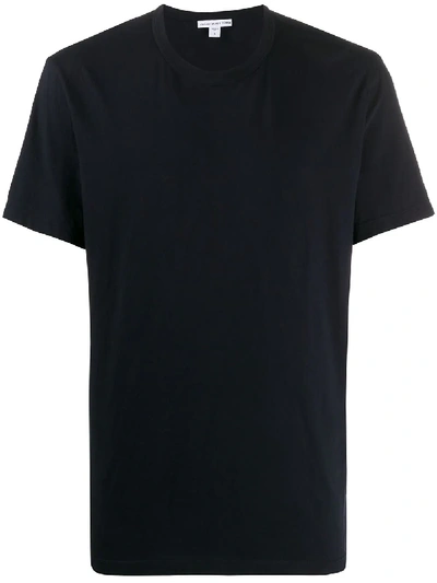 James Perse Short Sleeved T-shirt In Blue