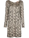 ALTUZARRA FAYETTE SNAKE-PRINT DRESS