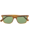 Oliver Peoples Lachman Oversized Square-frame Acetate Sunglasses In Brown