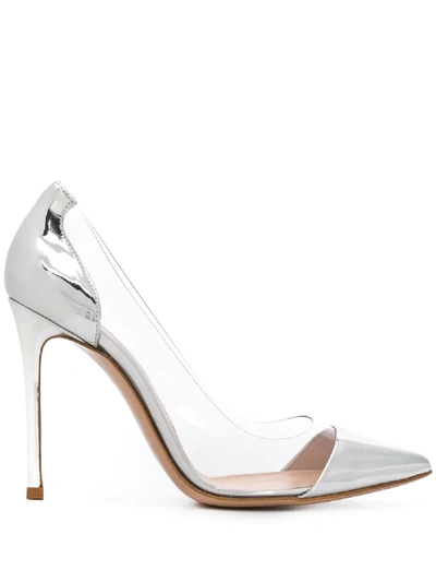 Gianvito Rossi Clear Panel Pumps In Blacktraspmekong