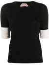 N°21 Knitted Short-sleeve Shirt In Black