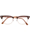 RAY BAN OVERSIZED TORTOISESHELL GLASSES