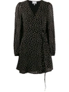 GANNI POLKA DOT WRAP DRESS