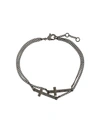 Dsquared2 Double Cross Bracelet In Silver