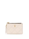 MARC JACOBS THE QUILTED SOFTSHOT TOP ZIP MULTI WALLET