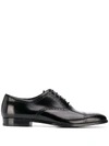 Prada Formal Lace-up Brogues In 黑色