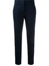 Piazza Sempione Slim-fit Cropped Trousers In 蓝色
