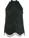 GIVENCHY LACE-OVERLAY TANK TOP