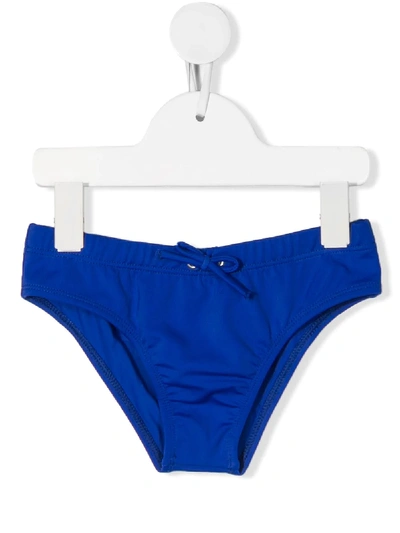 Diesel Kids' Logo Swimming Briefs In Blue