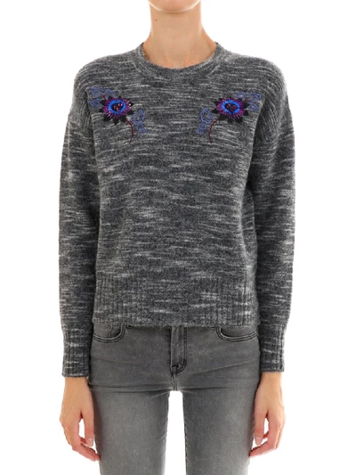 Kenzo 'passion Flower' Jumper In Grey