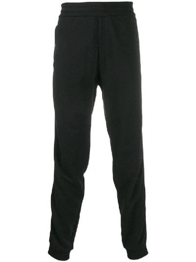 Z Zegna Tapered Track Trousers In Black