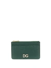 Dolce & Gabbana Logo Plaque Purse In Green