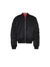 MARCELO BURLON COUNTY OF MILAN WINGS EMBROIDERED REVERSIBLE BOMBER JACKET