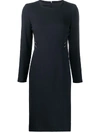 Goat Jennifer Buttoned Dress In Blue