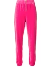 Juicy Couture Velour Zip Jogger Pants In Pink