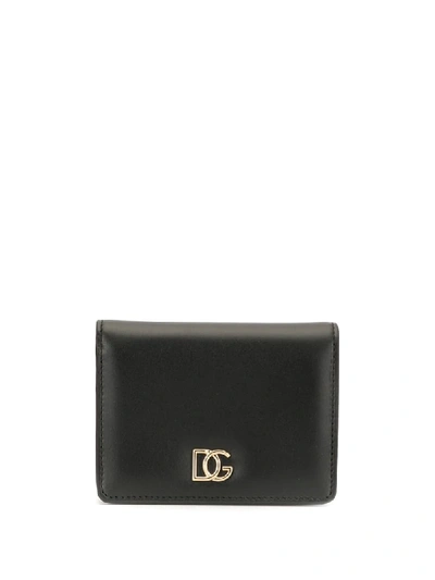 Dolce & Gabbana Small D&g Millennials Continental Wallet In Black