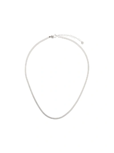 Maria Black Mio Chain Necklace In Silver