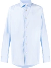Paul Smith Point Collar Cotton-poplin Shirt In Blue