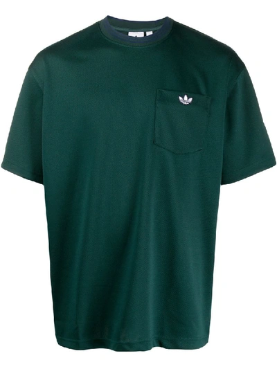 Adidas Originals Trefoil T-shirt In Green