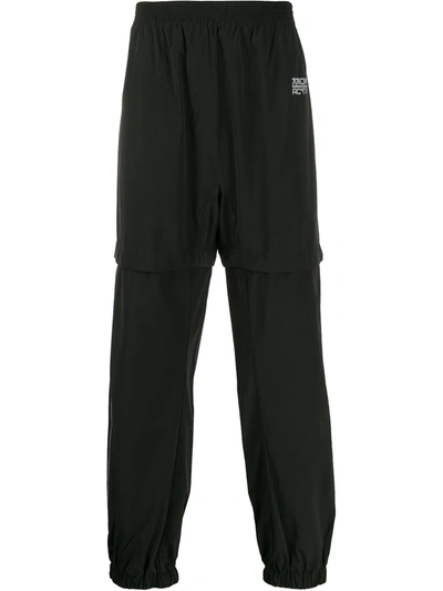Off-white Arrows Layered Track Pants In Black