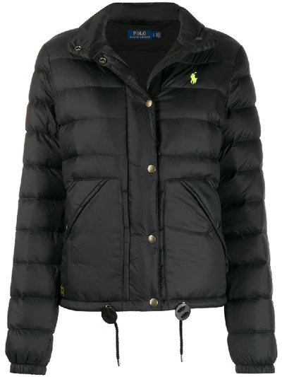 Polo Ralph Lauren Feather Down Bomber Jacket In Black