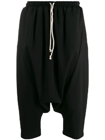 Alchemy Drop-crotch Track Shorts In Black