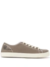 Maison Margiela Brown Canvas Tabi Sneakers In Neutrals