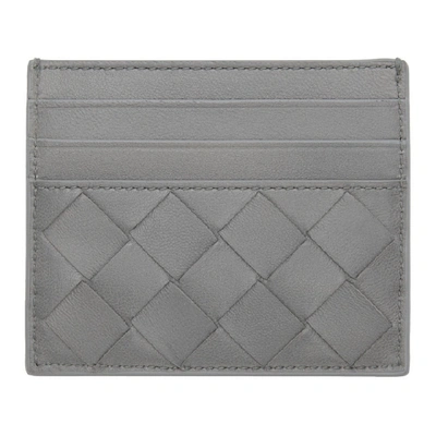 Bottega Veneta Intrecciato Weave Cardholder In 1490 Concre