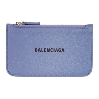 Balenciaga Purple Cash Long Card Holder