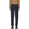 ETRO ETRO NAVY WOOL TAILORED TROUSERS
