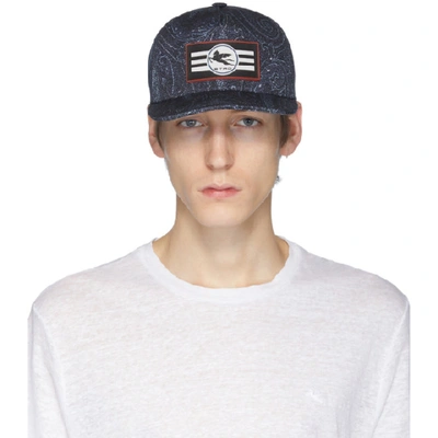 Etro Navy Neutra Cap In 200 Navy