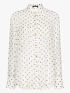 BALMAIN POLKA DOT SHEER SILK SHIRT,TF12654I33414307755