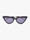 GUCCI BLACK CAT EYE TINTED SUNGLASSES,GG0597S14518942