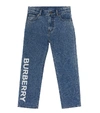 BURBERRY LOGO直筒牛仔裤,P00434551