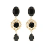 DOLCE & GABBANA CRYSTAL-EMBELLISHED CLIP-ON EARRINGS,P00431632