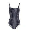 SOLID & STRIPED THE NINA PIN-STRIPED SWIMSUIT,P00436376